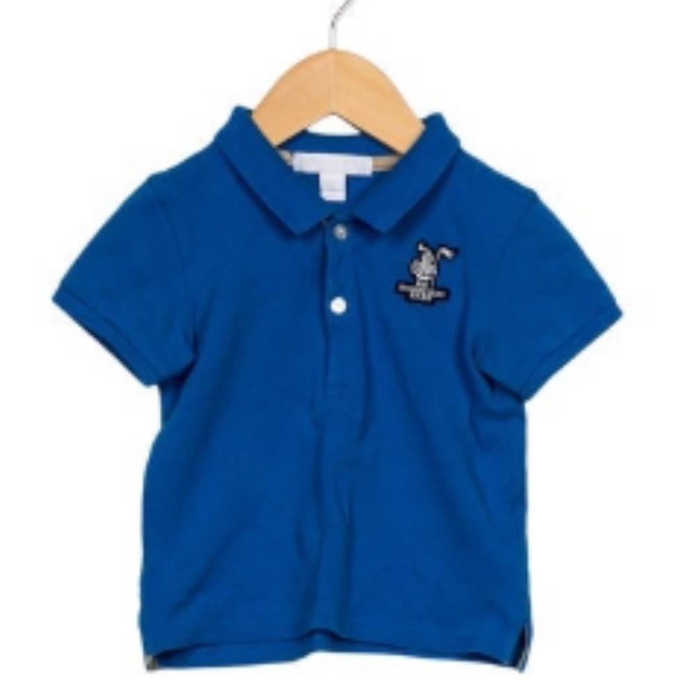 Burberry Baby Boys' Solid Short Sleeve Polo Shirt